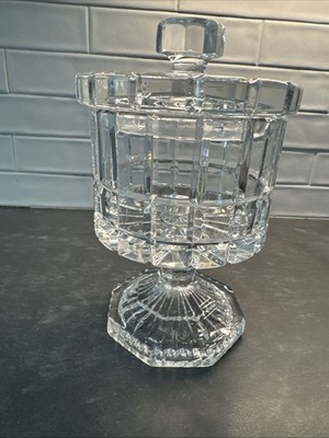 Orrefors Candy Jar On Pedestal - Rare Vintage - Sweden