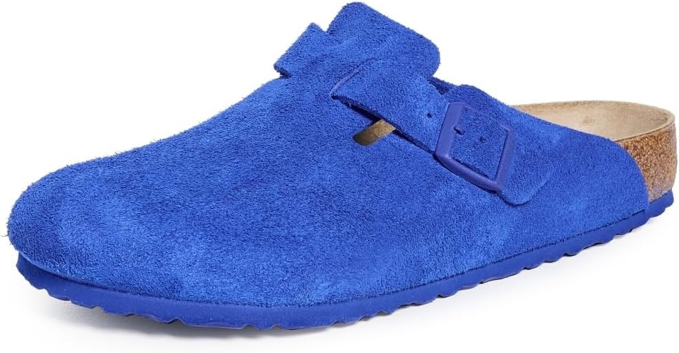 Birkenstock Men's Boston BS Clogs Ultra Blue Suede Leather 10 43