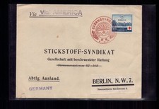 Lettre Croix-Rouge Japon + SST Tokyo via America à Berlin Germany 1934
