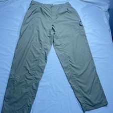 Ex Officio Pants Men XL TAN 100 Nylon Lightweight Breathable Hiking Cargo