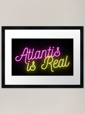 Atlantis is Real: Antike Apokalypsen gerahmtes Wandbild Poster Leinwanddruck Bild