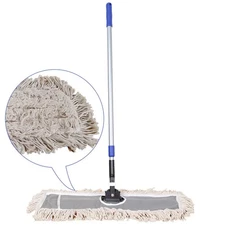 24"Industrial Cotton Floor Mop with adjustable Steel Handle - Commercial Mops