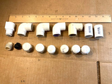 FIFTEEN PVC Miscellaneous PIPE 1/2 inch Fittings