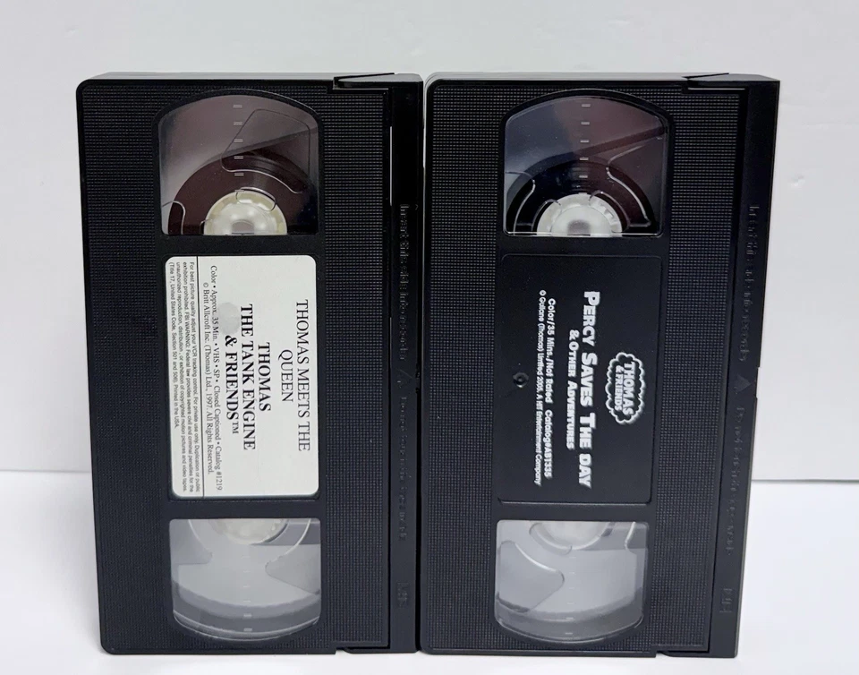 VHS Thomas The Tank Engine & Friends Thomas Meets The Queen & Percy Save The Day Foto 2 de 4