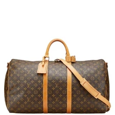 Louis Vuitton Monogram Keepall Bandouliere 55 Boston Bag M41414