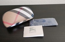 NEW Burberry Universal Plaid Large Hard Case for Sunglasses w/ Cleaning Cloth