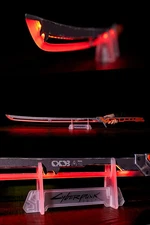 Cyberpunk 2077 Night City Thermal Errata LED Light Up Katana Figure Official NEW