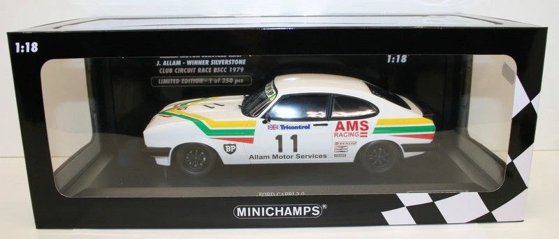 Minichamps 1/18 Diecast 155 798611 Ford Capri 3.0 J.Allam Silverstone BSCC 1979 - Image 2 of 4
