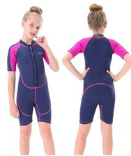 Seaskin Kids Wetsuit for Girls, Neoprene Thermal Swimsuits for Diving SurfingSz8