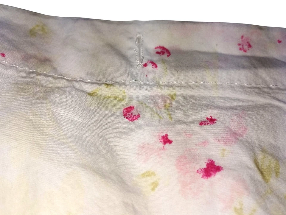 Cortina de Ducha de Algodón Simply Shabby Chic Rosa Floral Volantes 72x72 Cottagecore Foto 4 de 4