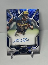 2025 Topps Tier One Break Out Autographs Sal Frelick Blue /49 Milwaukee Brewers