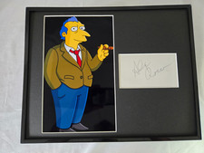 Alex Rocco Signed Simpsons Roger Meyers Jr Poster Display Framed 11x14