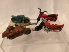 Matchbox Lesney ~ Motorcycle ~ Honda w/trailer ~ Harley-Davidson w/side car