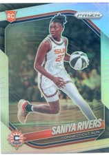 2025 Panini Prizm WNBA SANIYA RIVERS RC ROOKIE #131 SILVER PRIZM SUN