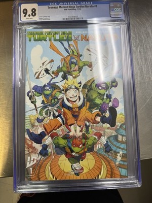 TEENAGE MUTANT NINJA TURTLES X NARUTO #1 COVER A JORGE JIMENEZ CGC 9.8