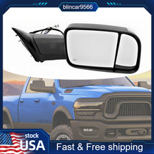 Mirror Heated Passenger Towing w/ Signal Light For Ram 2500 3500 2019-2022 US