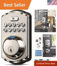 Cerradura de puerta con huellas dactilares, cerradura de puerta de entrada sin llave, cerrojo de teclado electrónico, B...