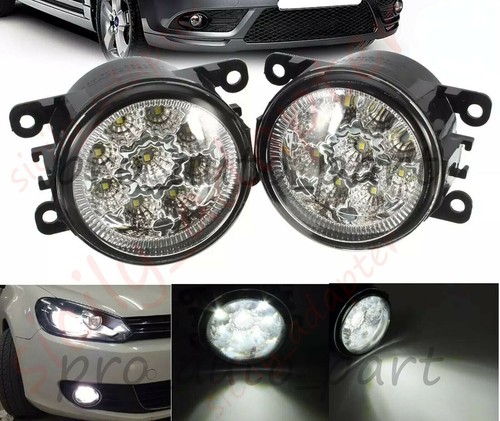 Pair LED Fog Light Lamp For Subaru WRX STI Impreza Outback LED Bulbs Clear Lens - Picture 2 of 8