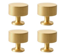 Lampstand shape Solid Brass Knobs Dresser Drawer Knob Handles 4 Pack