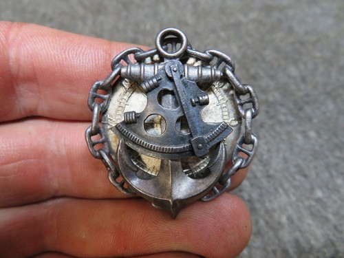 WWI IMPERIAL RUSSIAN NAVY OFFICER’S NAVIGATOR’S BADGE-NICE DETAIL & FINISH