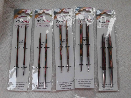 KNITPRO SYMFONIE BUNDLE VARIOUS SIZES CIRCULAR KNITTING NEEDLES MINUS CABLES
