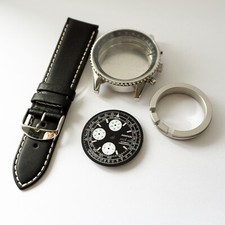 Aviation - Chronographe Eta Valjoux 7750 Étui Uhrenkit / Kit Bricolage