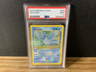 PSA 9 Mint Articuno 009/034 CLB English Trading Card Game Classic