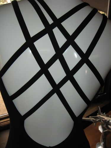 Motionwear Leotard Bodysuit Strappy Black Adult Small Fun2Wear Halloween Costume - Picture 5 of 9