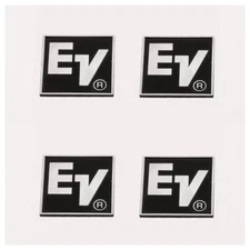 4pcs DIY EV Electro-Voice ElectroVoice Speaker Badge Logo 50mm(1.26")X50mm