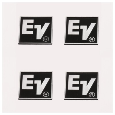 4pcs DIY EV Electro-Voice ElectroVoice Speaker Badge Logo 50mm(1.26'')X50mm