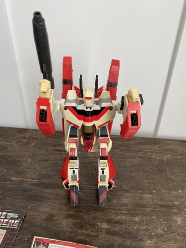 Vintage 1985 Transformers G1 Action Figure Jetfire 100% Complete With Card ++ - Picture 7 of 14