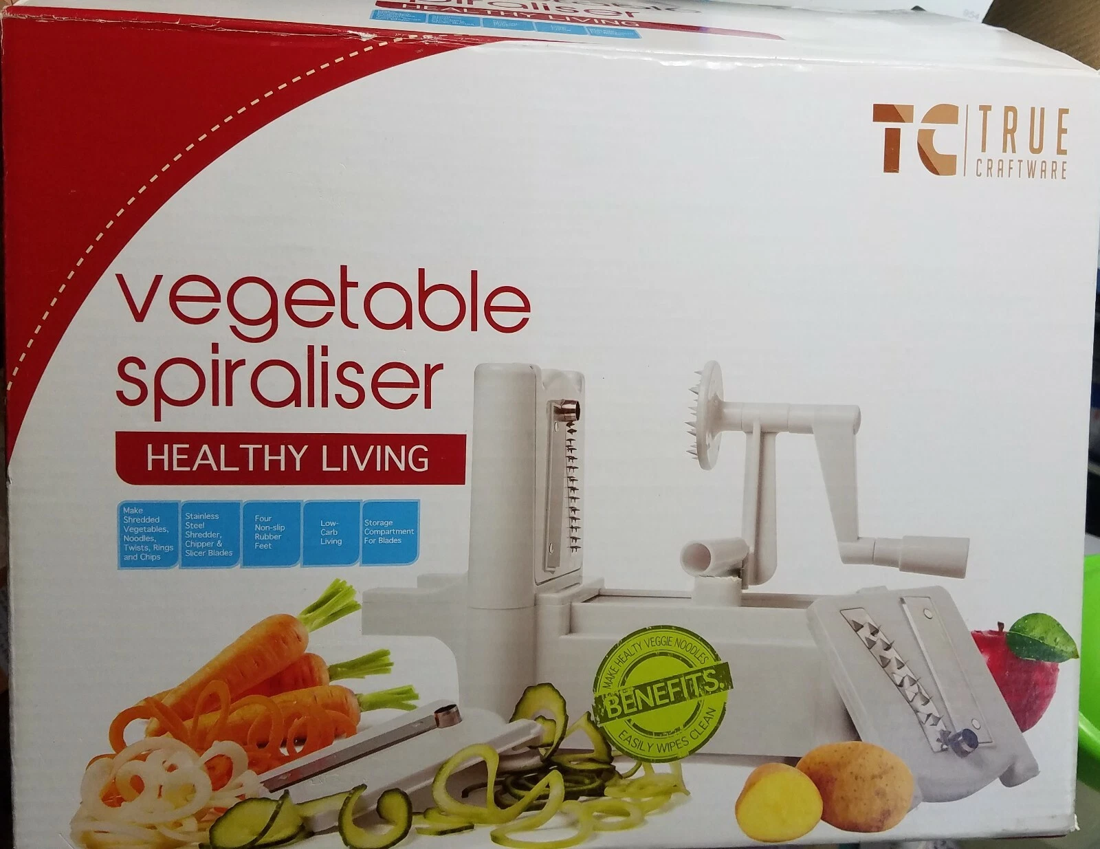 Veggie Spiralizer Zucchini for Healthy Living Spaghetti-like Vegetables