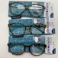 "3 PAIR" Foster Grant BRYN 1.50 Women's Reading Glasses READERS TEAL