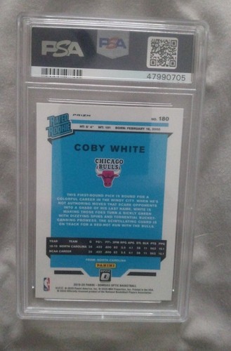 2019 Panini Donruss Optic Hyper Pink Coby White Rc #180 PSA 9!! - Picture 3 of 4