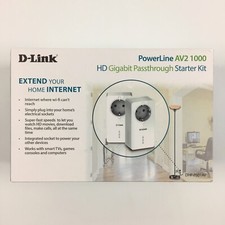 Lot 2 Prises Adaptateurs CPL D-Link AV2 DHP-P601AV / 1000 Mbps (DHP-P600AV)