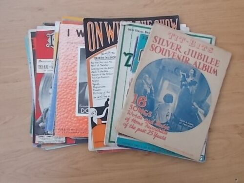 Job lot of 50 Vintage mixed sheet music and books 1940s & 1950s - lot 9 - Afbeelding 1 van 10