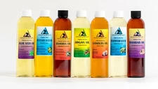 CARRIER OIL COLD PRESSED ALL NATURAL ORGANIC by H&B Oils Center 100 % PURE 8 OZ