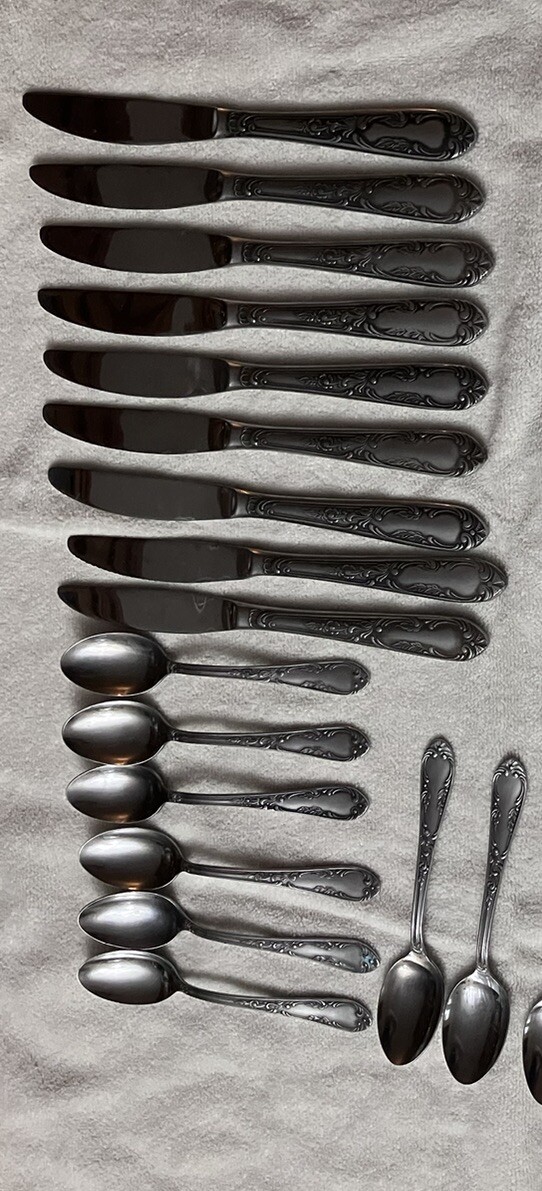 8 Amefa Teaspoons Silver AFS1 Stainless Steel HOLLAND eBay