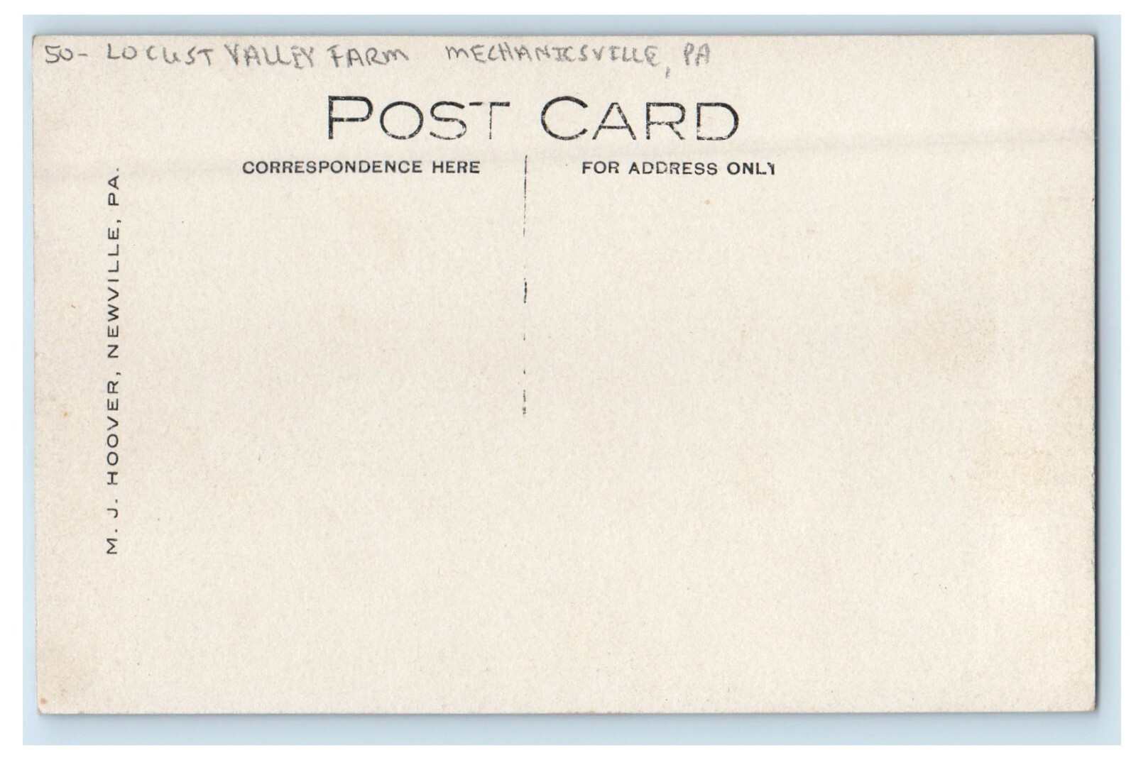 c1910's Locust Valley Farm Mechanicsburg PA RPPC Photo Unposted