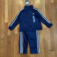 Adidas Kids Dark Indigo 2 Piece Track Jogging Suit Set Size 5