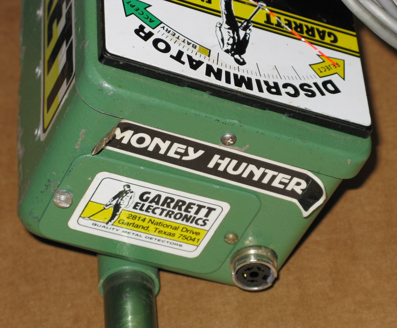 Garrett Money Hunter metal detector & Groundhog X CoPlanar Coil ASIS