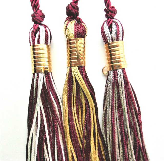 GRADUATION 2 TONE TASSEL, 2 CHARMS & BONUS, 37 COLORS 2021 2022 2023