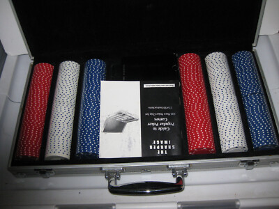 Poker Chips Poker Chip Set 1 Card  W/Aluminum Case