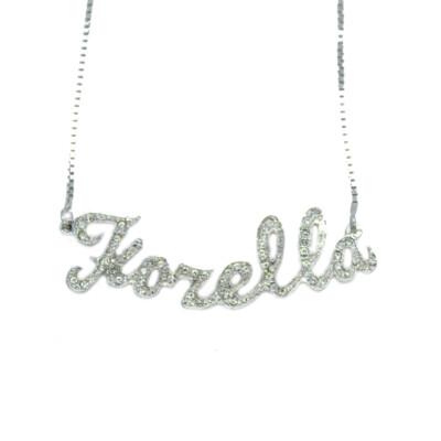 Collana con nome personalizzato placcato doppio: gioielli bicolore personalizzati - Italia