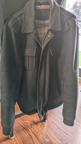 Perry Ellis Jacket Men's L Black Full Zip - Picture 8 of 16