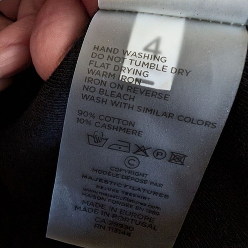 Majestic Filatures glitzernder schwarzer Blazer, Baumwolle Kaschmir Jacke Gr. XL - Bild 6 von 15