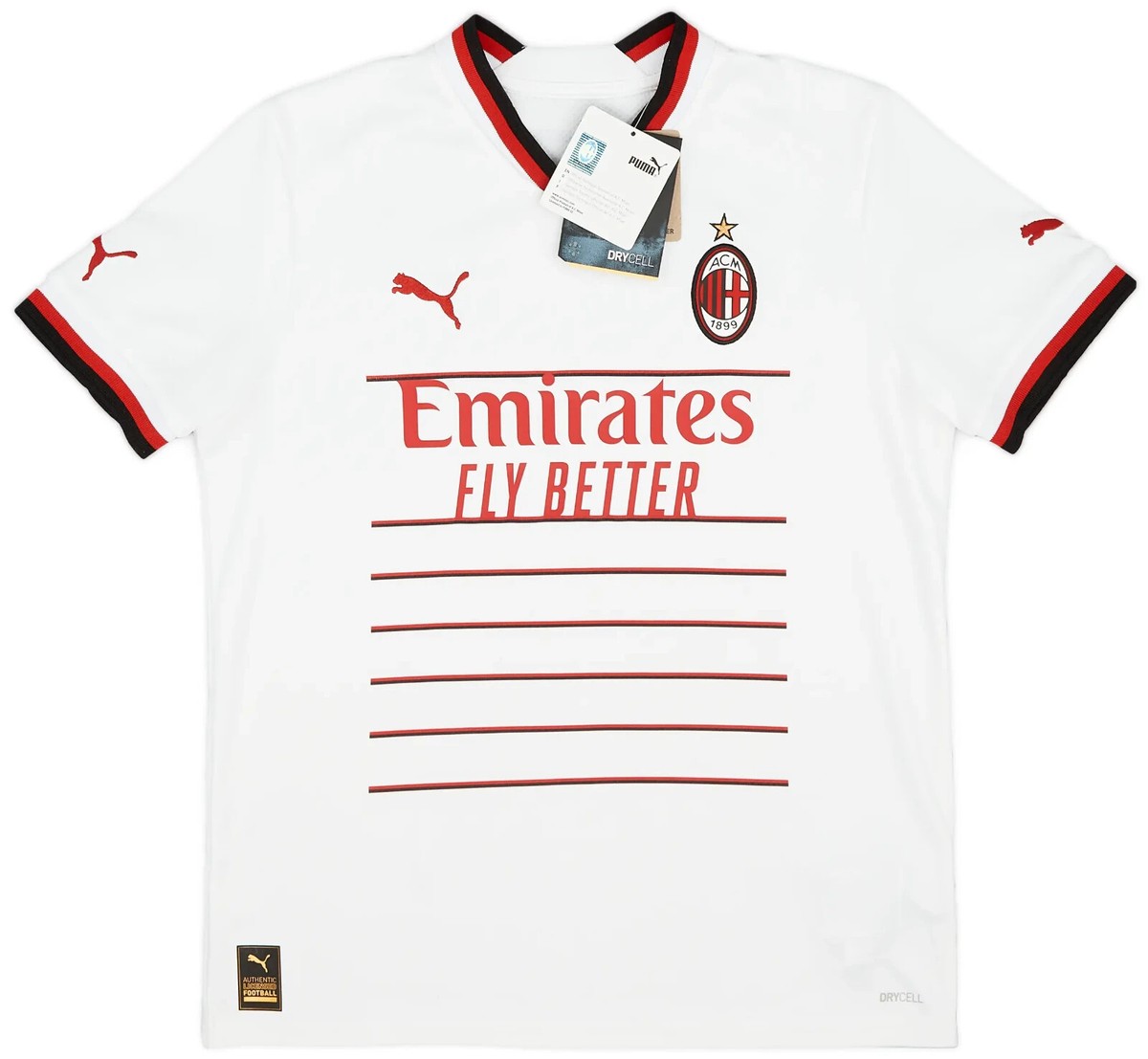 BNWT 22-23 AC Milan Puma Away Jersey White KIDS 7-8 Years (128cm