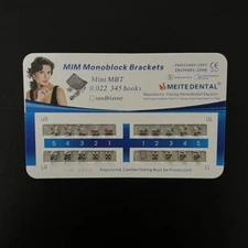 20Sets Dental Orthodontic Brackets MIM Monoblock Mini Roth/MBT 022/018 345 Hooks