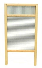 Large Washboard with Galvanized Tin-23 Inches High x 12.25 Inches Wide