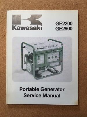 KAWASAKI GE2200 GE2900 PORTABLE GENERATOR SERVICE MANUAL PART NO